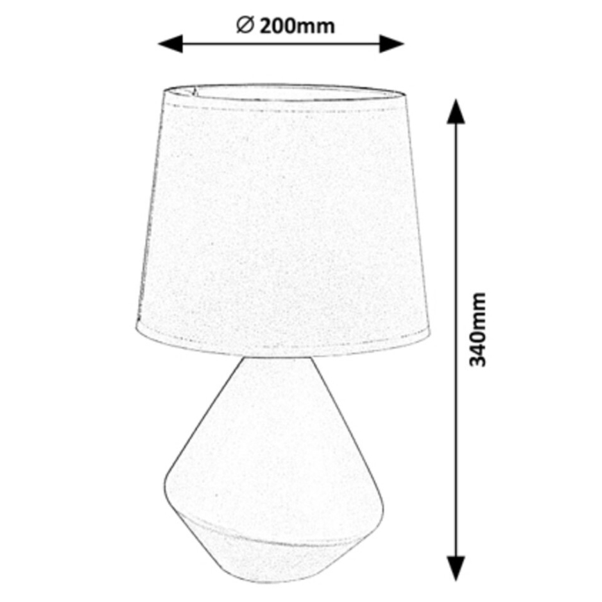Rabalux - Bordlampe 1xE14/40W/230V brun