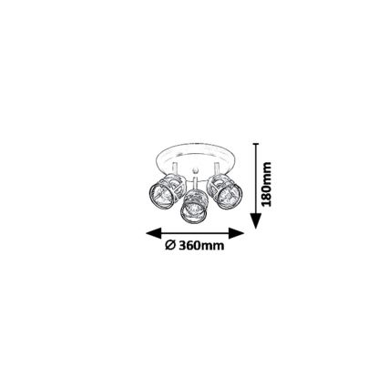 Rabalux 5336 - Spotlys OBERON 3xE14/40W/230V