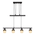 Rabalux 5345 - Lysekrone i en snor LACEY 4xE14/40W/230V