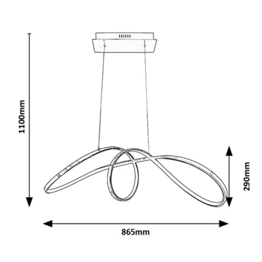 Rabalux - LED pendel LED/38W/230V