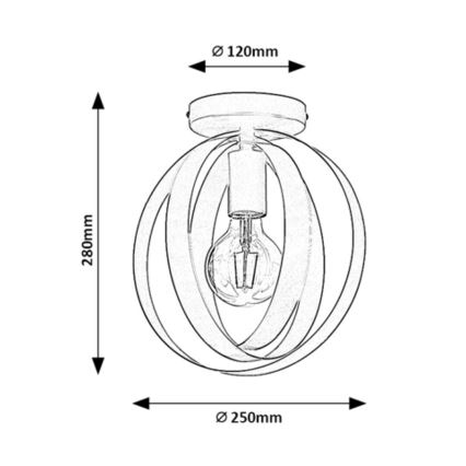 Rabalux - Bordlampe 1xE27/40W/230V