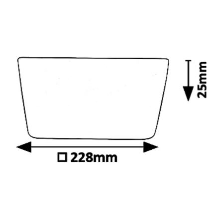 Rabalux 5374 - LED indbygningslampe OLEG LED/24W/230V