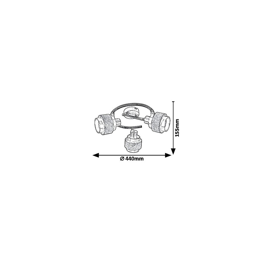 Rabalux 5381 - Spotlys BASIL 3xE14/40W/230V