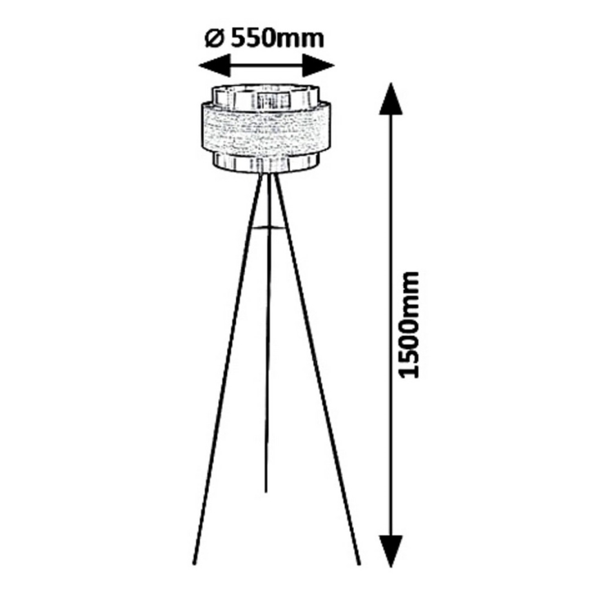 Rabalux 5385 - Gulvlampe BASIL 1xE27/40W/230V
