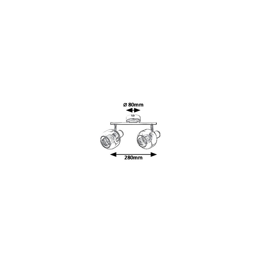 Rabalux 5398 - Spotlys SALAZAR 2xE14/40W/230V