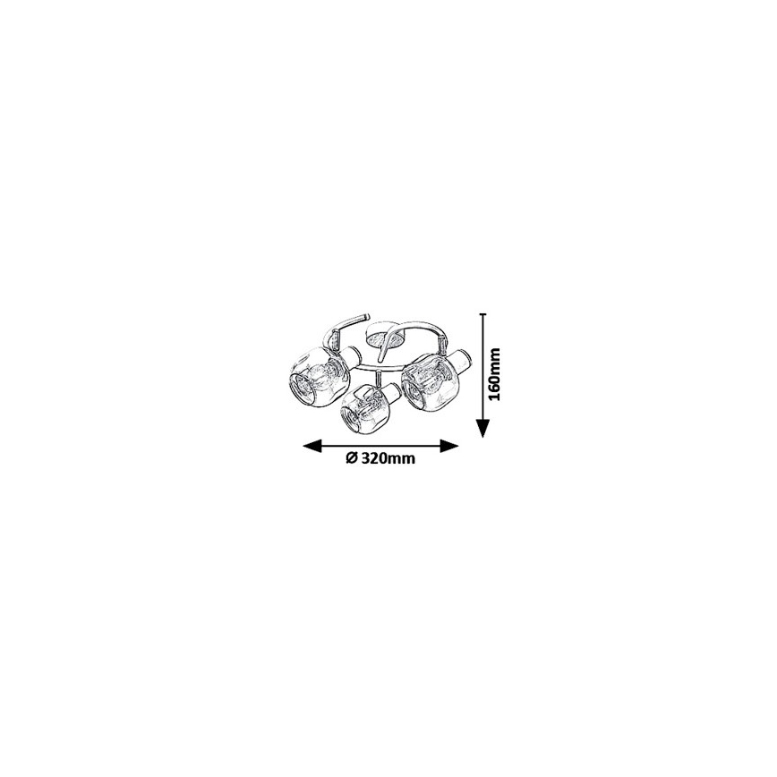Rabalux 5399 - Spotlys SALAZAR 3xE14/40W/230V