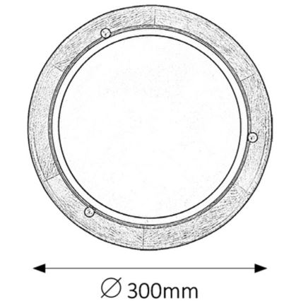 Rabalux - Loftlampe 1xE27/60W/230V diameter 30 cm