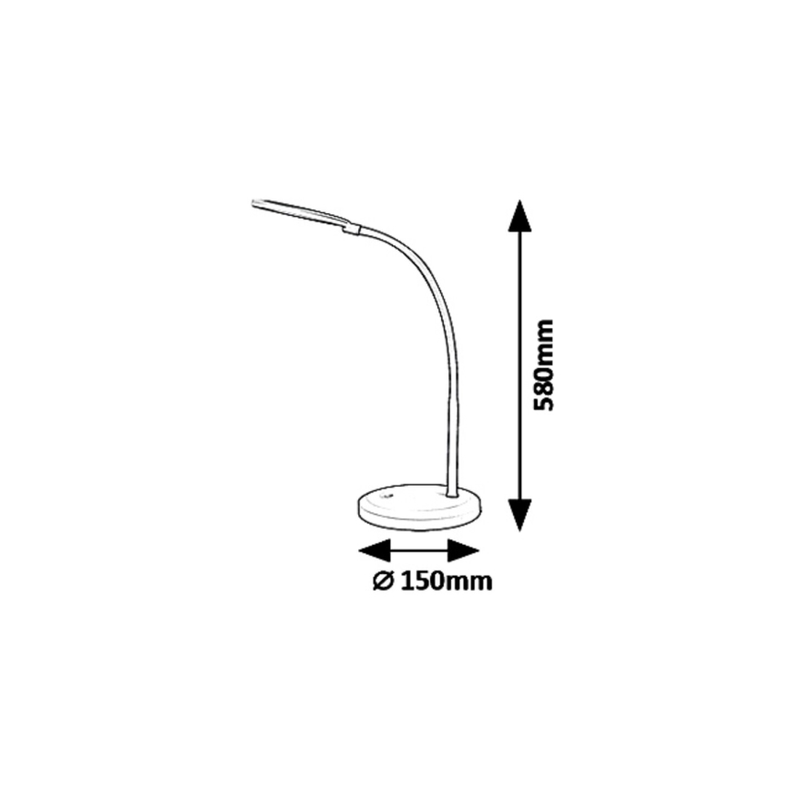 Rabalux 5429 - LED Bordlampe med touch dæmpning TIMOTHY LED/7,5W/230V