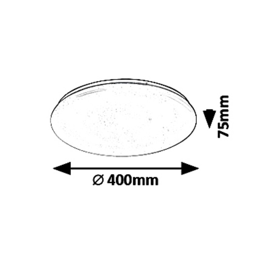 Rabalux - Dæmpbar LED-loftlampe LED/36W/230V + fjernbetjening 3000K - 6500K Ø 40 cm
