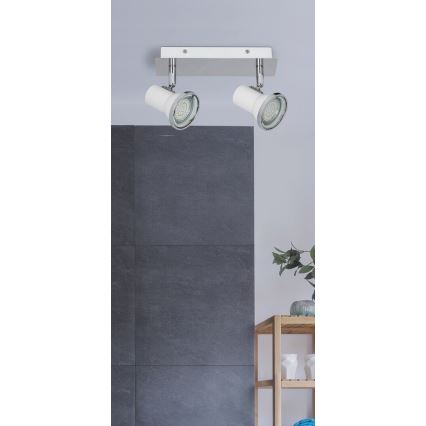 Rabalux - LED spotlampe til badeværelse 2xGU10/4,5W/230V