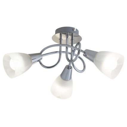 Rabalux - Fastmonteret lysekrone 3xE14/40W/230V blank krom