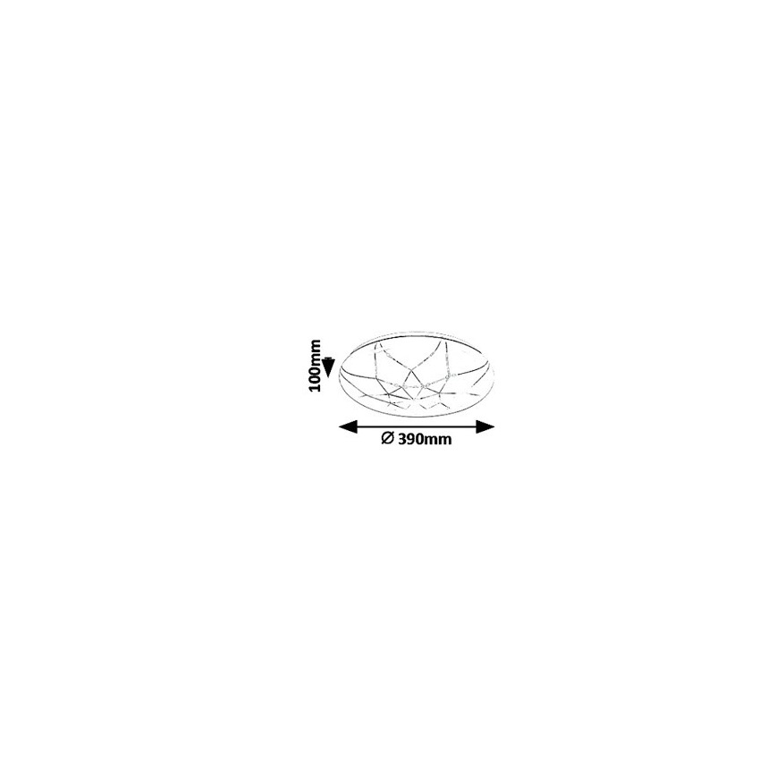 Rabalux - LED loftlampe dæmpbar LED/24W/230V Wi-Fi 3000-6500K + fjernbetjening