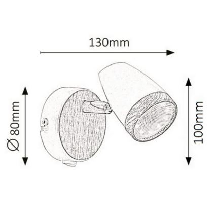 Rabalux - LED væglampe LED/4W/230V