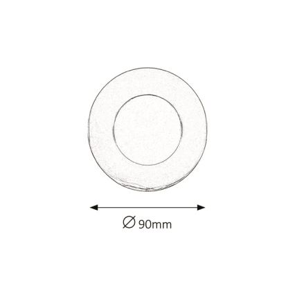 Rabalux - LED indbygningslampe til badeværelse LED/3W/230V 3000K IP44