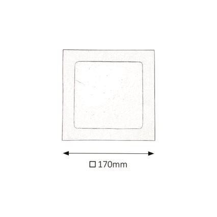 Rabalux - LED indbygningslampe til badeværelse LED/12W/230V 3000K IP44