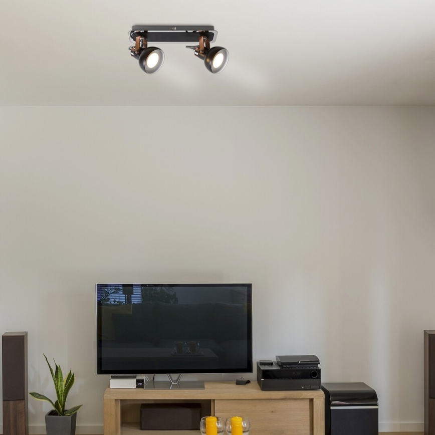 Rabalux -loft spotlys 2xGU10/35W/230V