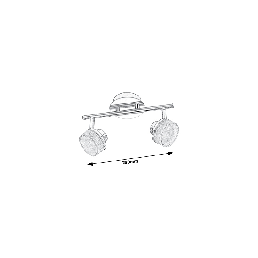 Rabalux - LED loft spotlys 2xLED/5W/230V