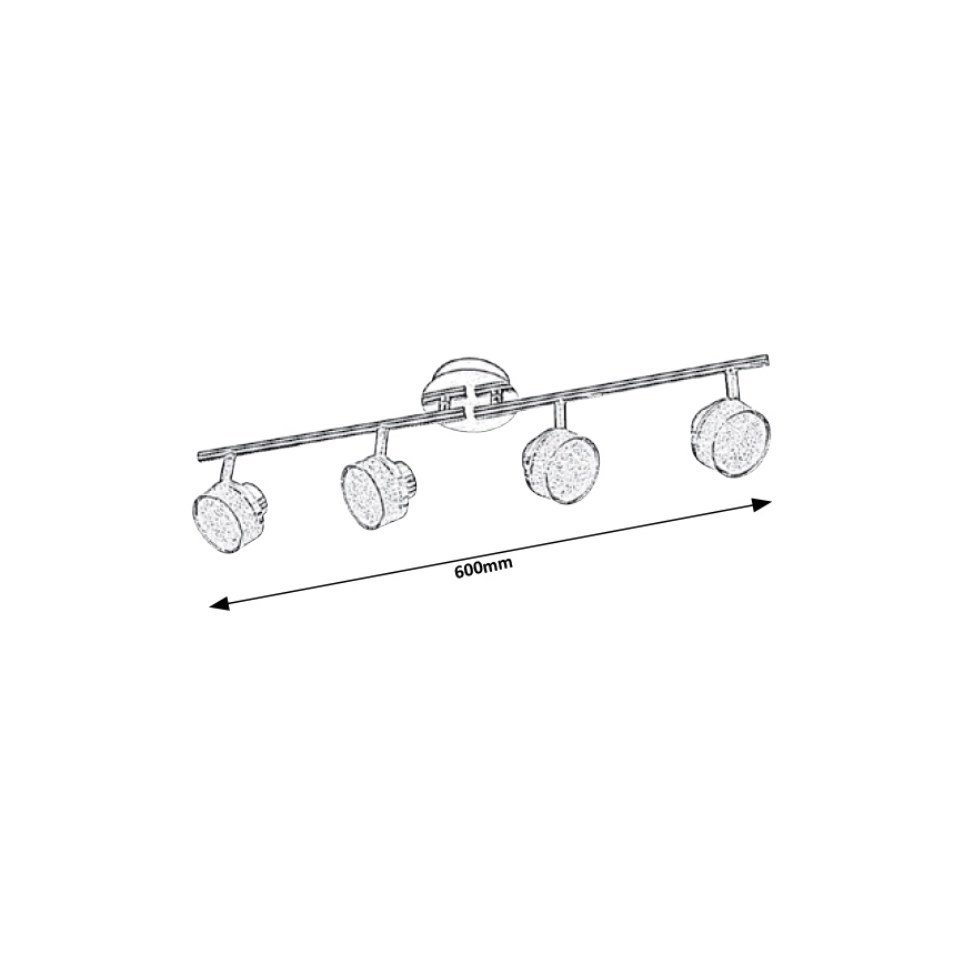 Rabalux - LED loft spotlys 4xLED/5W/230V