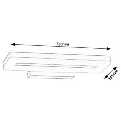 Rabalux - LED væglampe LED/16W/230V