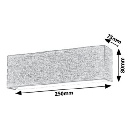 Rabalux - LED væglampe LED/6W/230V