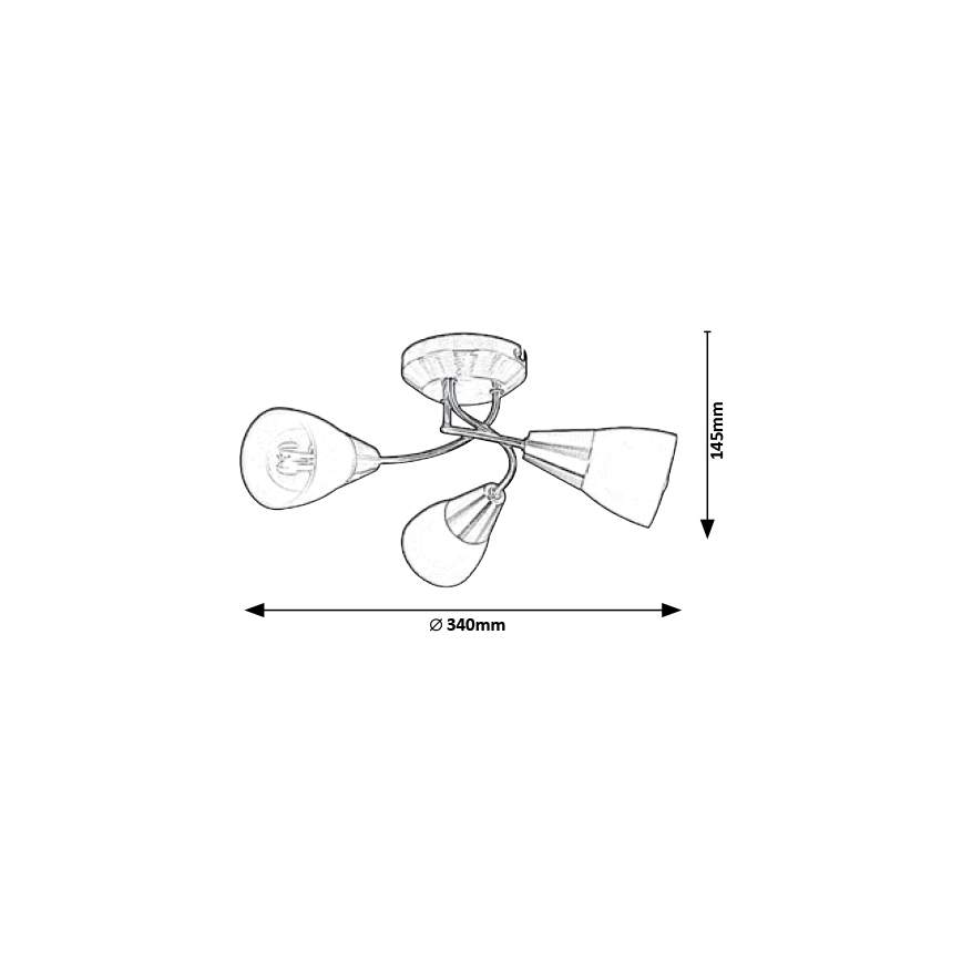 Rabalux - Loftlampe 3xE14/40W/230V diameter 34 cm