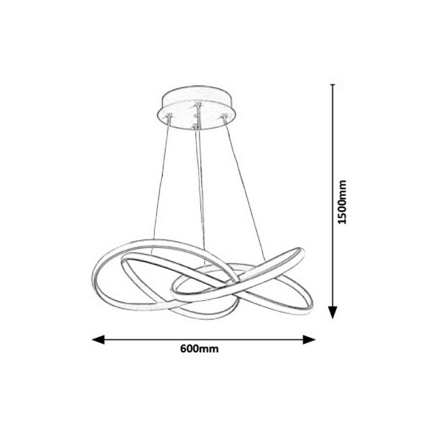 Rabalux - LED lysekrone i en snor LED/40W/230V