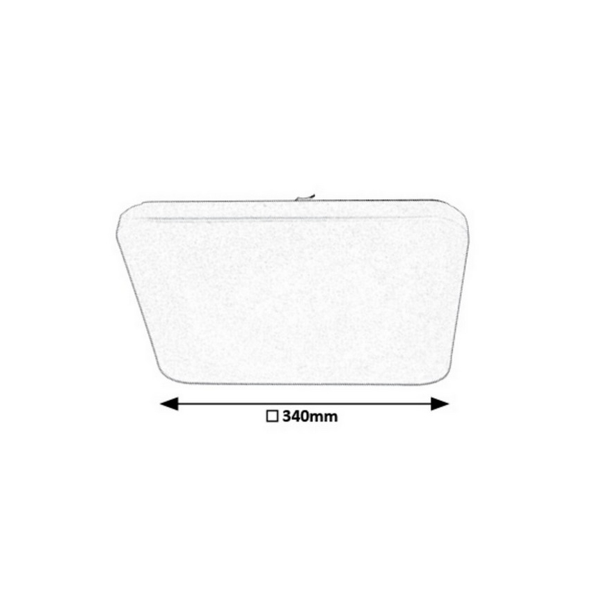 Rabalux - LED Dæmpbar loftlampe LED/16W/230V med fjernbetjening