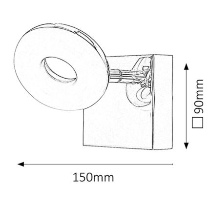 Rabalux - LED badeværelsesbelysning LED/5W/230V IP44