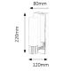 Rabalux 5749 - LED badeværelses væglampe JIM 1xLED/5W/230V IP44
