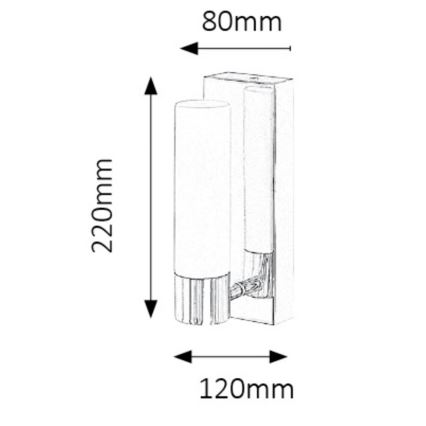 Rabalux 5749 - LED badeværelses væglampe JIM 1xLED/5W/230V IP44