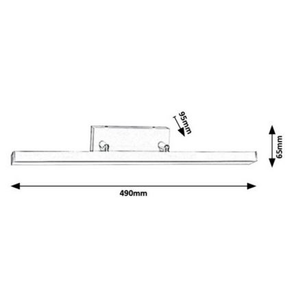 Rabalux - LED badeværelses væglampe LED/12W/230V IP44