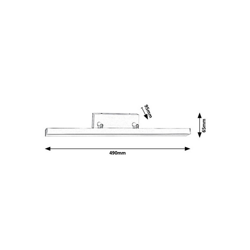 Rabalux - LED badeværelses væglampe LED/12W/230V IP44
