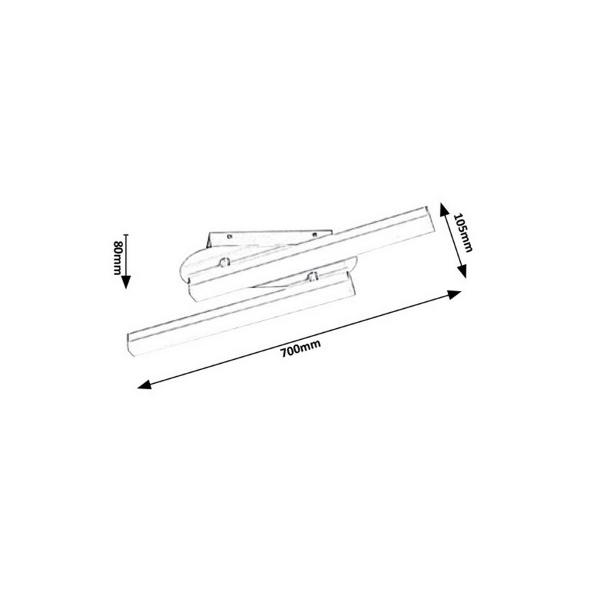 Rabalux - LED badeværelses væglampe LED/18W/230V IP44