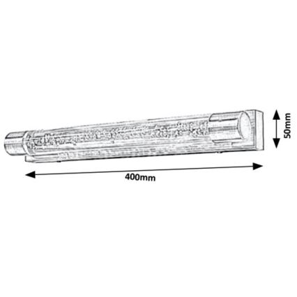 Rabalux - LED badeværelses væglampe 2xLED/5W/230V IP44