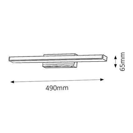 Rabalux - LED væglampe badeværelse 1xLED/12W/230V IP44