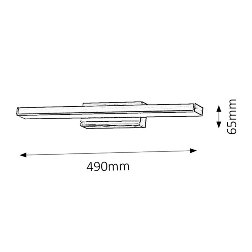 Rabalux - LED væglampe badeværelse 1xLED/12W/230V IP44