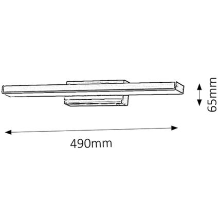 Rabalux - LED væglampe badeværelse 1xLED/12W/230V IP44