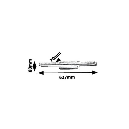 LED badeværelses spejlbelysning LED/18W/230V IP44