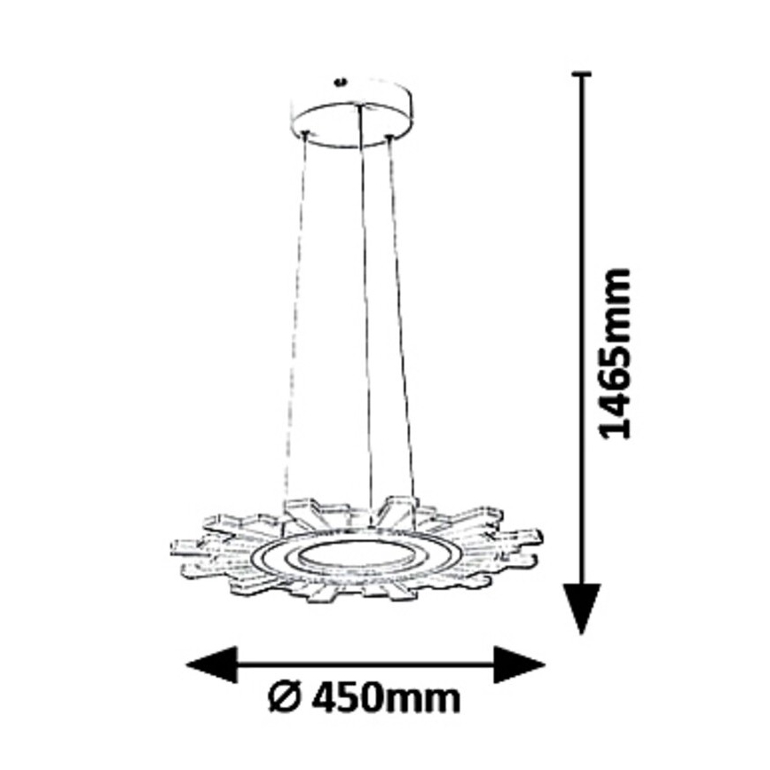 Rabalux 6210 - LED lysekrone i en snor FELICITY LED/30W/230V