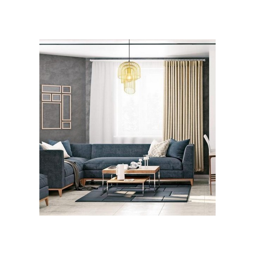 Rabalux 6228 - Lysekrone i en snor ROWENA 1xE27/60W/230V