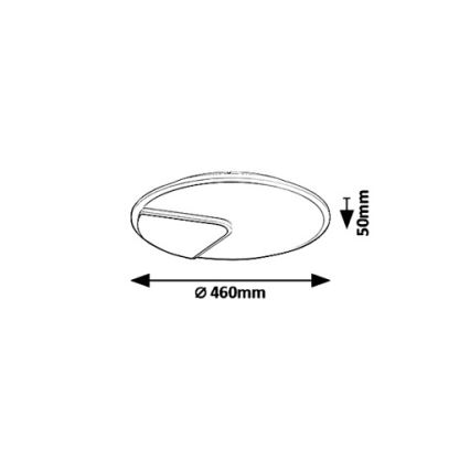 Rabalux - LED loftlampe BOSWELL LED/40W/230V diameter 46 cm