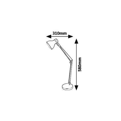 Rabalux 6408 - Bordlampe CARTER 1xE14/11W/230V