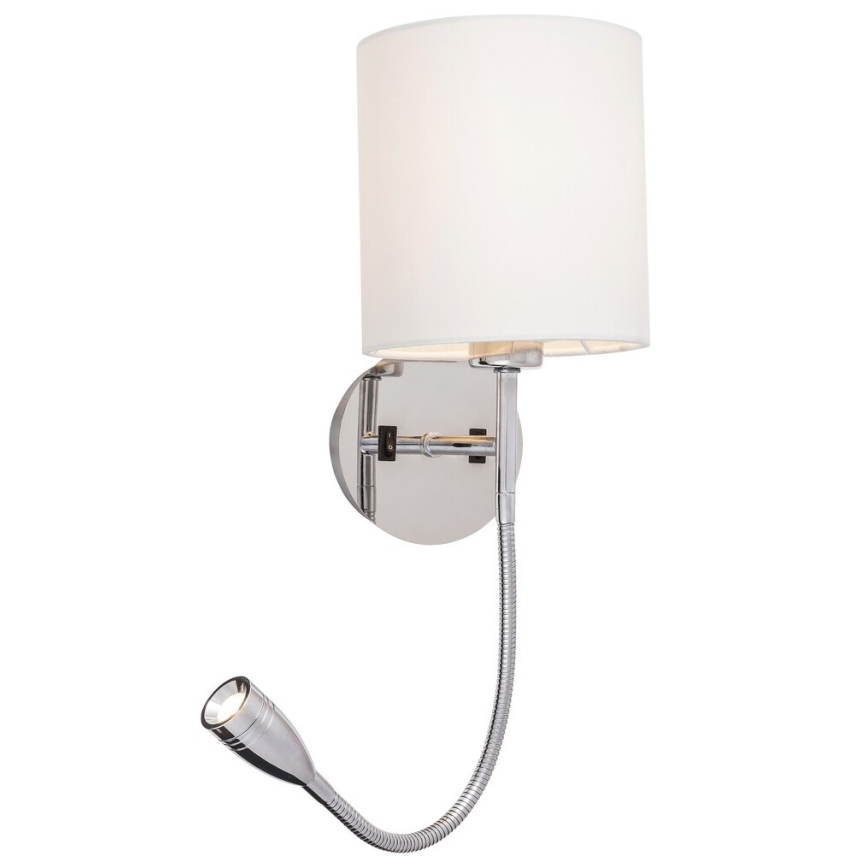 Rabalux 6529 - Væglampe LARKIN 1xE27/40W+LED/3W