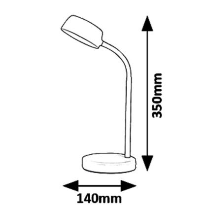 Rabalux 6778 - LED bordlampe BERRY LED/4,5W/230V