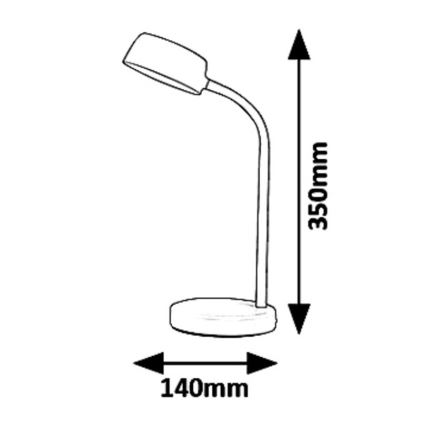 Rabalux 6779 - LED bordlampe BERRY LED/4,5W/230V