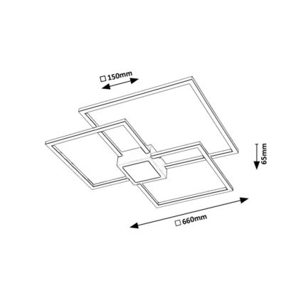 Rabalux - LED loftlampe dæmpbar LED/38W/230V