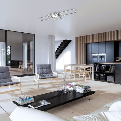 Rabalux - LED-dæmpbar loftlampe LED/54W/230V 3000-6500K + fjernbetjening 42x105 cm