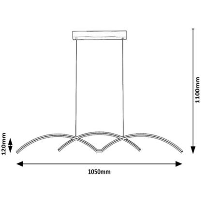 Rabalux - LED pendel LED/40W/230V