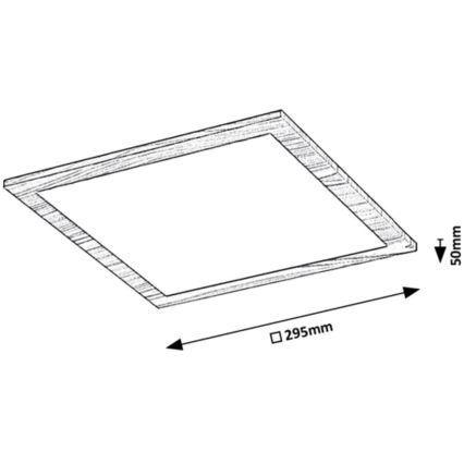 Rabalux - Overflademonteret LED panel LED/12W/230V 4000K