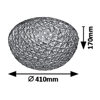 Rabalux - LED-loftlampe JILLIAN LED/24W/230V Ø 41 cm